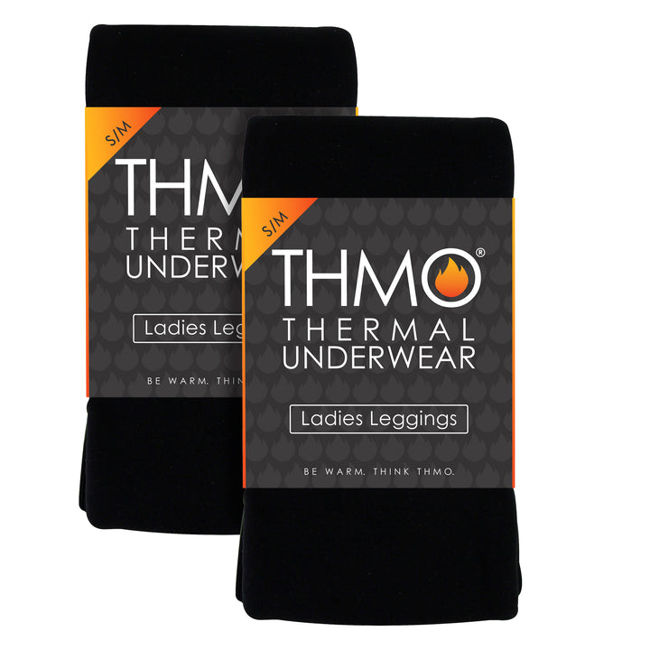 2 Pack Ladies Thermal Bottoms Leggings for Winter