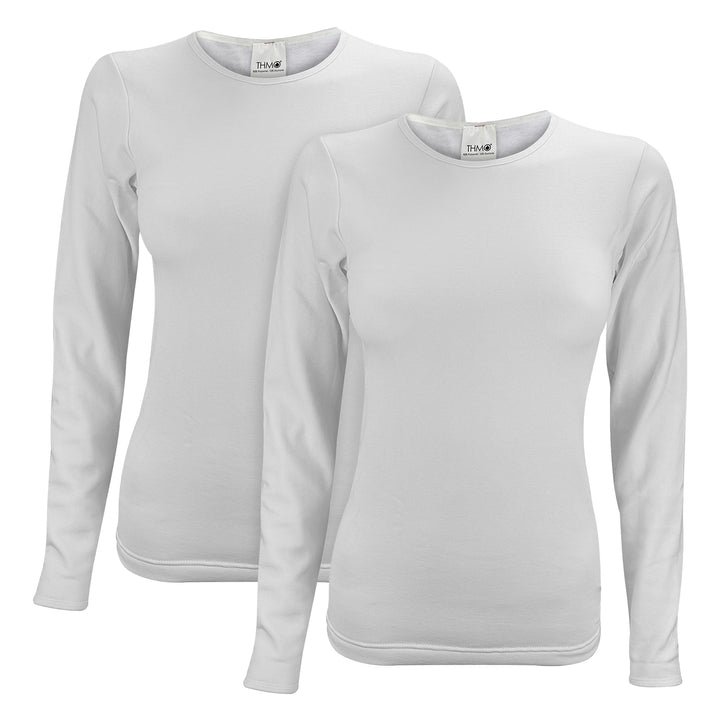 2 Pack Ladies Long Sleeved Thermal Top for Winter