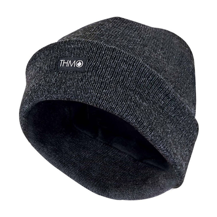 Mens Outdoor Thermal Knitted 40g 3M Thinsulate Lined Beanie Hat One Size Black