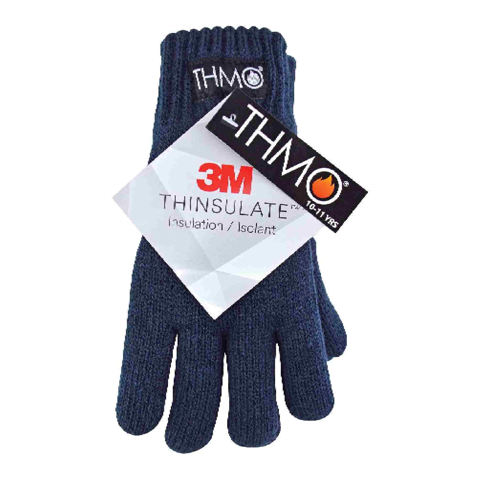 Kinderhandschuhe Mit Kappe & Klappbaren Fingern - Winterwarme Strickhandschuhe Für 2-5 Jährige (Jungen & Mädchen) - Marineblau, Rosa, Grau