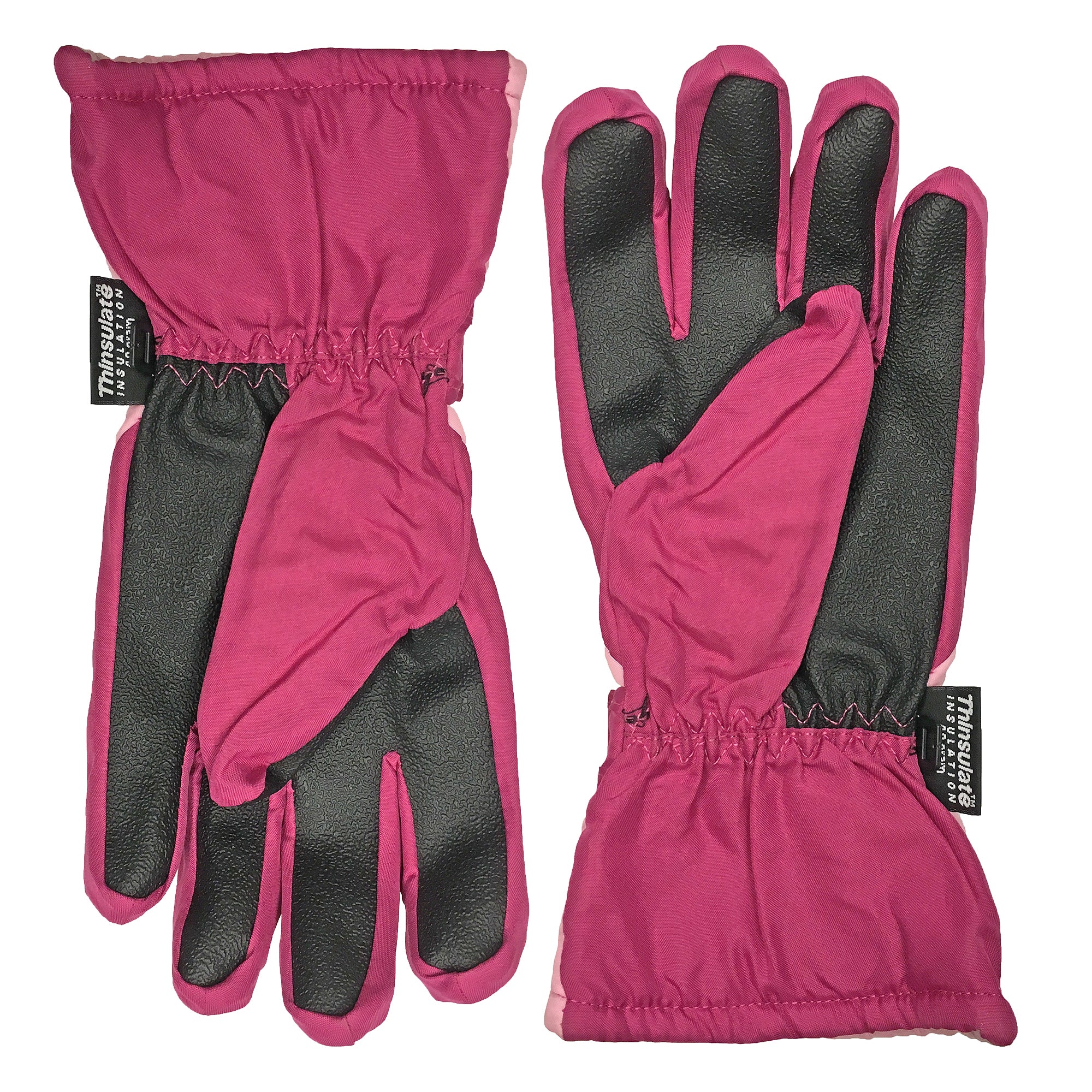 Gants Enfants En Jersey Doublés Thinsulate 40g - Pour Ski, Hiver, Activités Extérieures