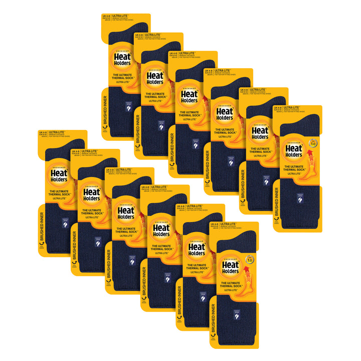 Damen Ultraleichte, extradünne 1,0 TOG-Thermosocken für den Freizeitgebrauch (Multipack-Optionen)