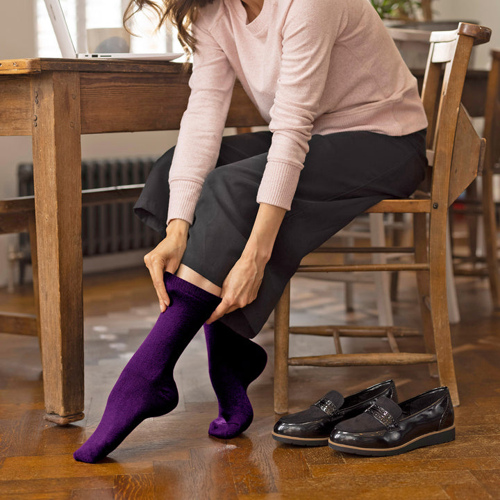 Damen Ultraleichte, extradünne 1,0 TOG-Thermosocken für den Freizeitgebrauch (Multipack-Optionen)