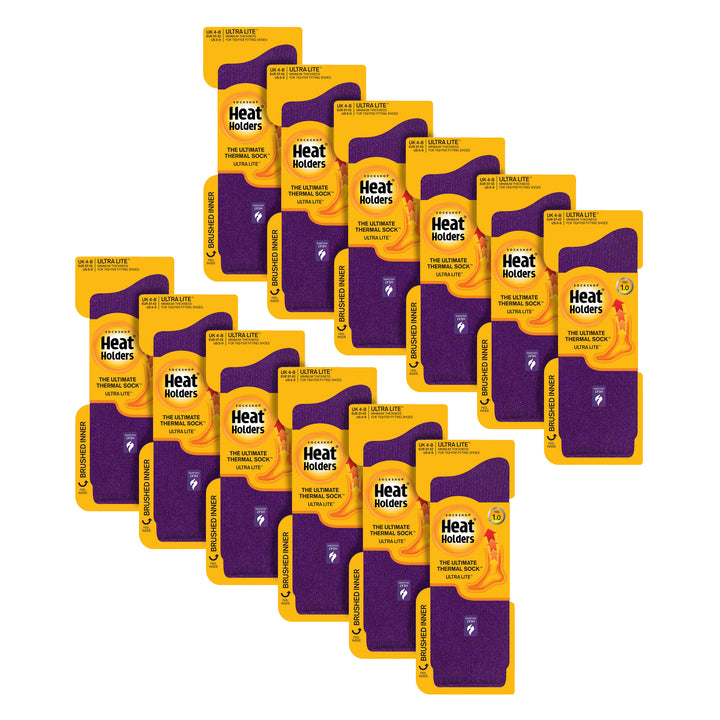 Damen Ultraleichte, extradünne 1,0 TOG-Thermosocken für den Freizeitgebrauch (Multipack-Optionen)