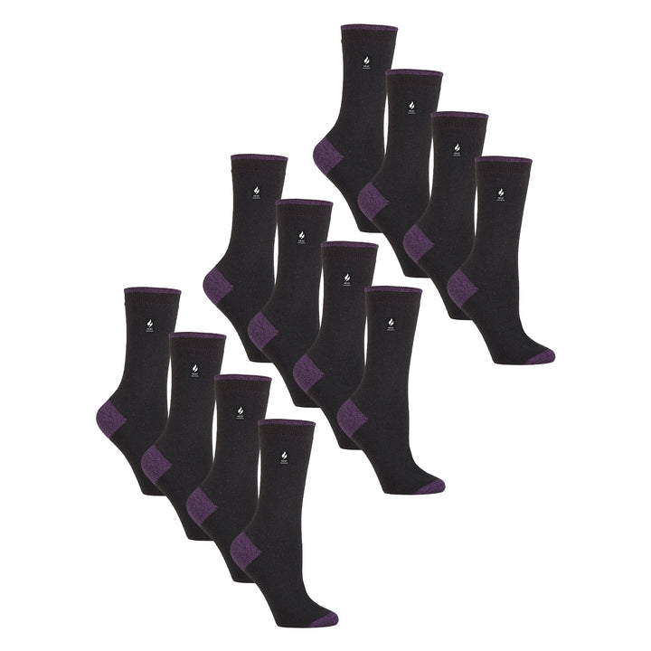 Damen Ultraleichte, extradünne 1,0 TOG-Thermosocken für den Freizeitgebrauch (Multipack-Optionen)