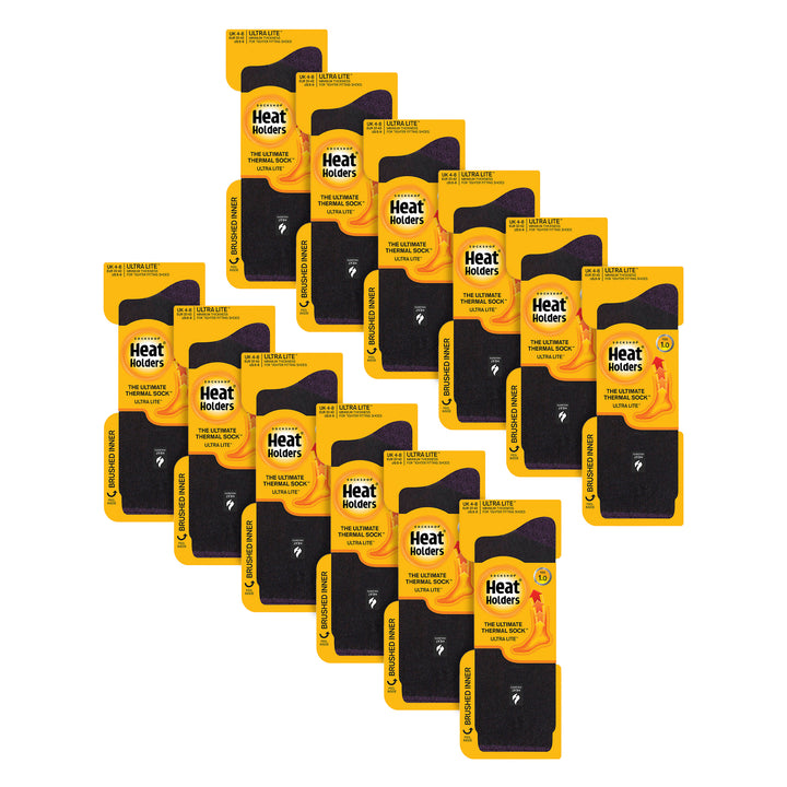 Damen Ultraleichte, extradünne 1,0 TOG-Thermosocken für den Freizeitgebrauch (Multipack-Optionen)