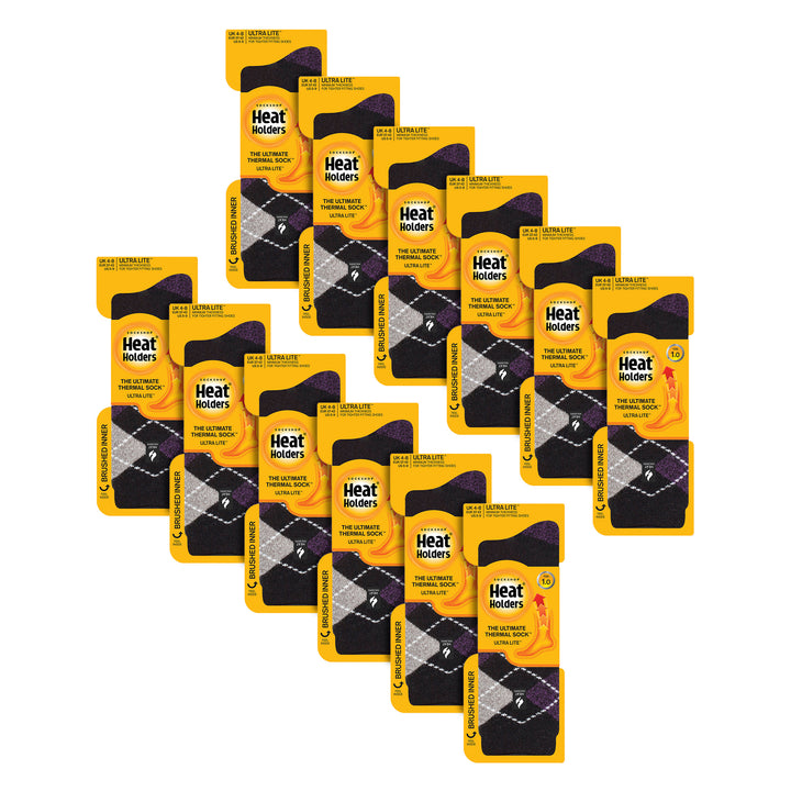 Damen Ultraleichte, extradünne 1,0 TOG-Thermosocken für den Freizeitgebrauch (Multipack-Optionen)