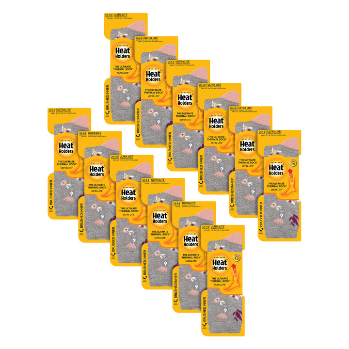 Damen Ultraleichte, extradünne 1,0 TOG-Thermosocken für den Freizeitgebrauch (Multipack-Optionen)