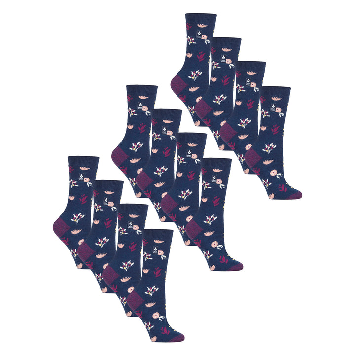 Damen Ultraleichte, extradünne 1,0 TOG-Thermosocken für den Freizeitgebrauch (Multipack-Optionen)