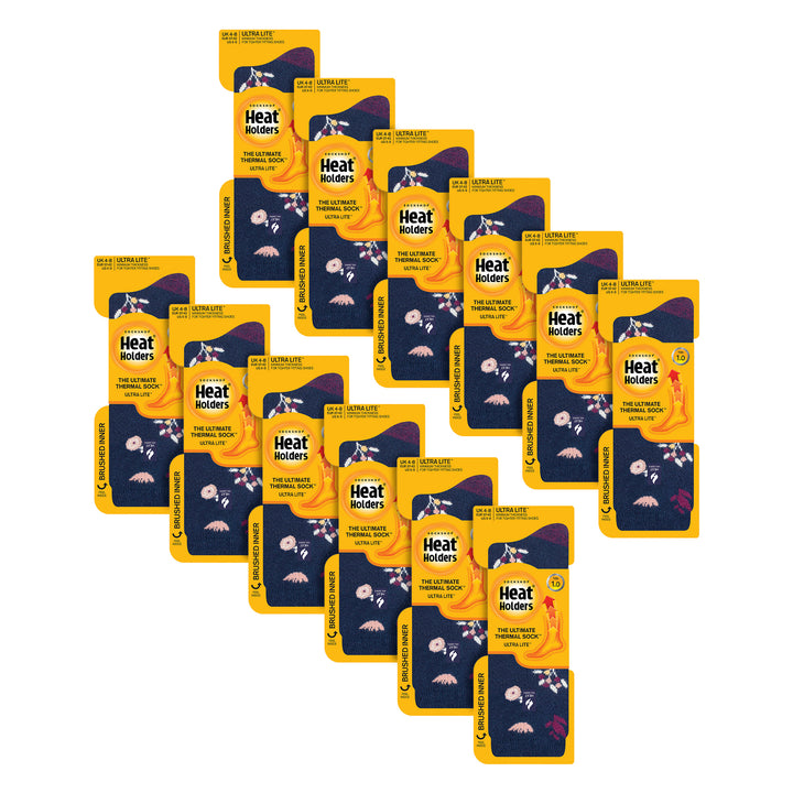 Damen Ultraleichte, extradünne 1,0 TOG-Thermosocken für den Freizeitgebrauch (Multipack-Optionen)