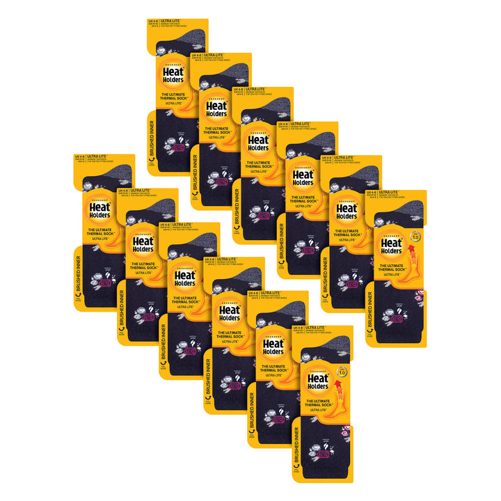 Damen Ultraleichte, extradünne 1,0 TOG-Thermosocken für den Freizeitgebrauch (Multipack-Optionen)