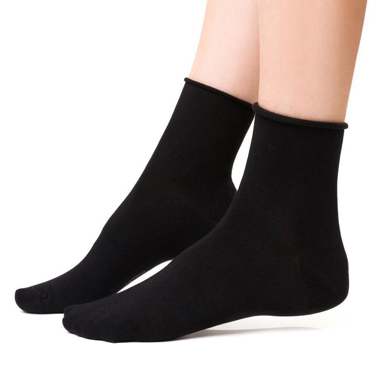 4 Pairs Ladies Bamboo Sensory Socks - Soft Seamless All Day Comfort Socks