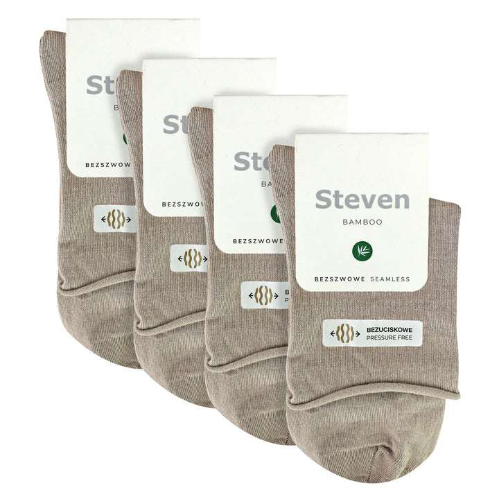 4 Pairs Ladies Bamboo Sensory Socks - Soft Seamless All Day Comfort Socks