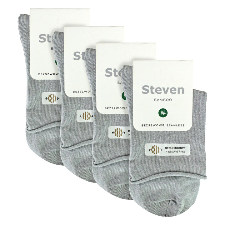 4 Pairs Ladies Bamboo Sensory Socks - Soft Seamless All Day Comfort Socks