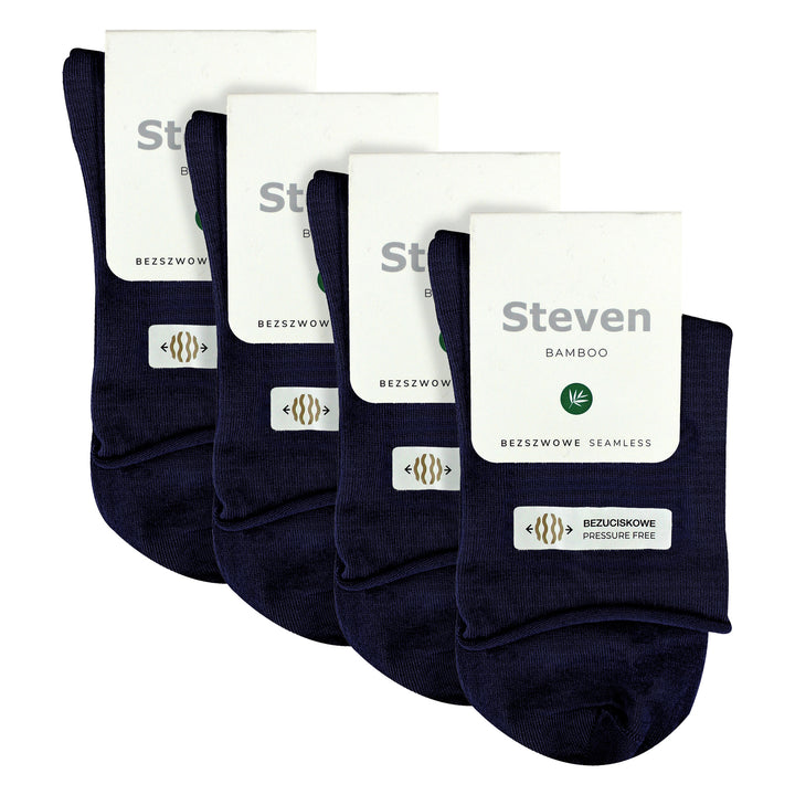 4 Pairs Ladies Bamboo Sensory Socks - Soft Seamless All Day Comfort Socks