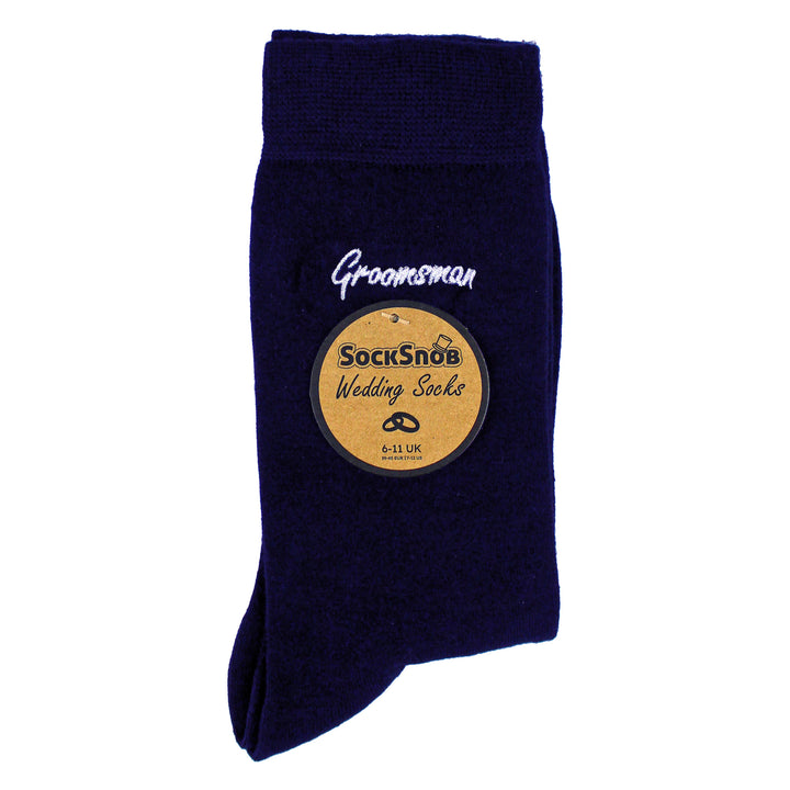 Mens Wedding Socks for Groom Groomsman Best Man Father of the Groom and Bride
