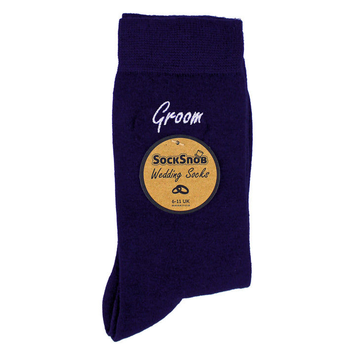 Mens Wedding Socks for Groom Groomsman Best Man Father of the Groom and Bride