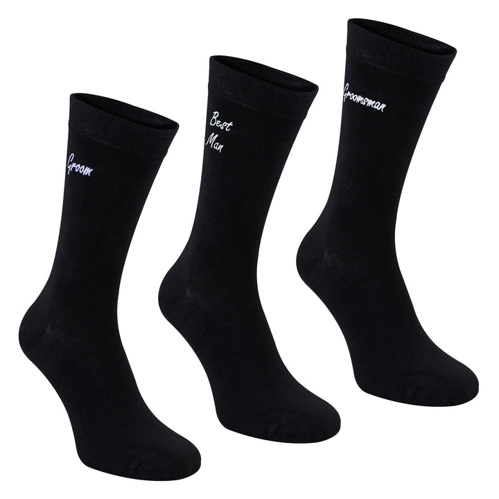 4 Pairs Mens Wedding Socks for Groomsman Groom and Best Man