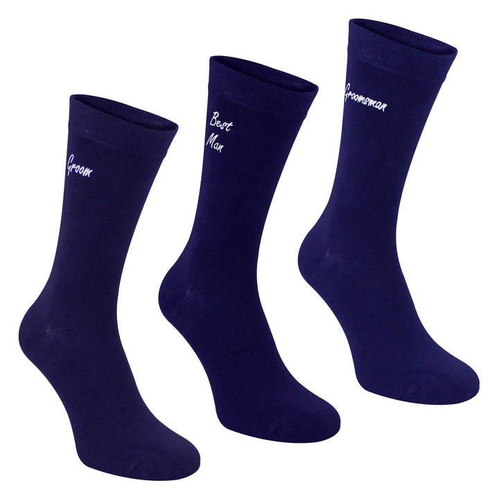 4 Pairs Mens Wedding Socks for Groomsman Groom and Best Man