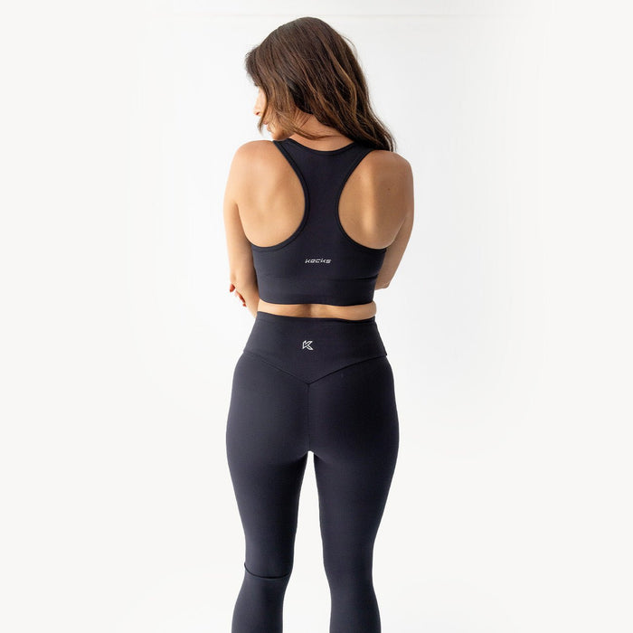 Schwarze Sportleggings