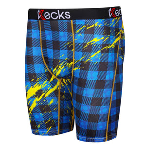 Blaue Flanell-Boxershorts für Herren