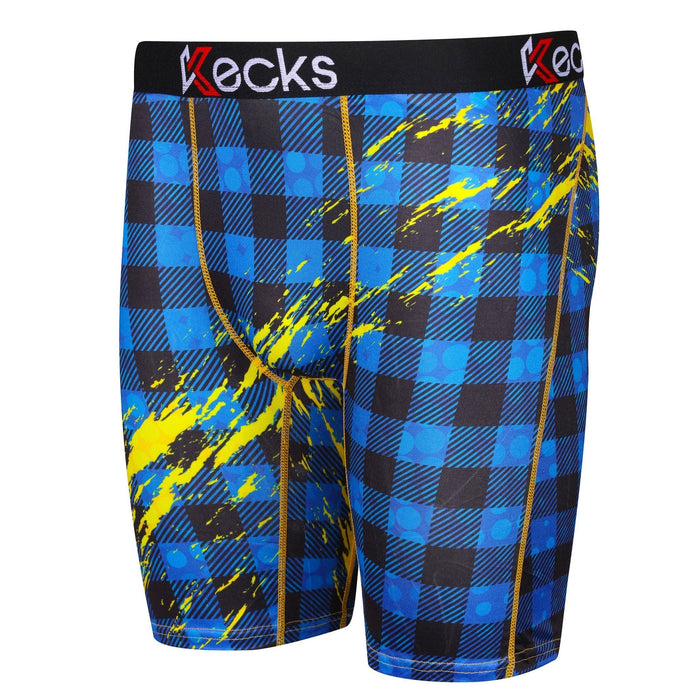 Blaue Flanell-Boxershorts für Herren