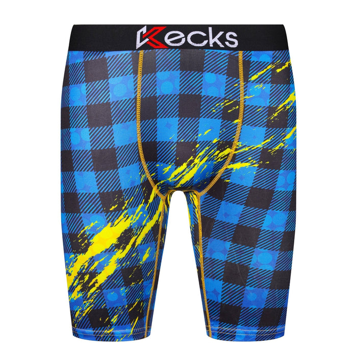 Blaue Flanell-Boxershorts für Herren