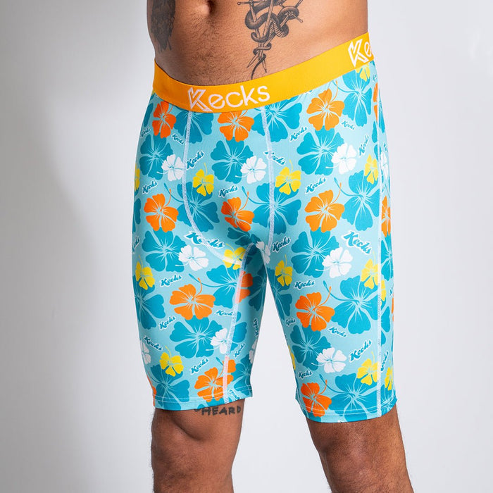 Herren-Boxershorts mit Blumenmuster