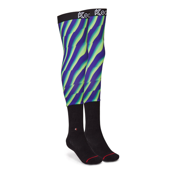 Chaussettes de moto zèbre fluo