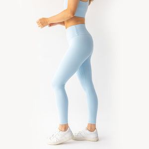Hellblaue Sportleggings