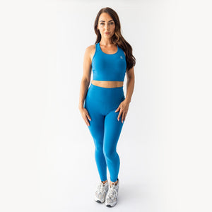 Türkisfarbene Sportleggings