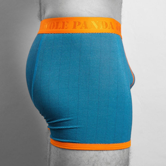 Boxers en bambou - Motif chevrons bleus