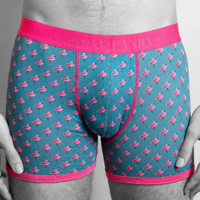 Boxers en bambou - Flamants roses