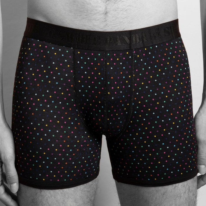 Boxers en bambou - Pois multicolores