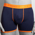 Bleu marine et orange / S (28-31