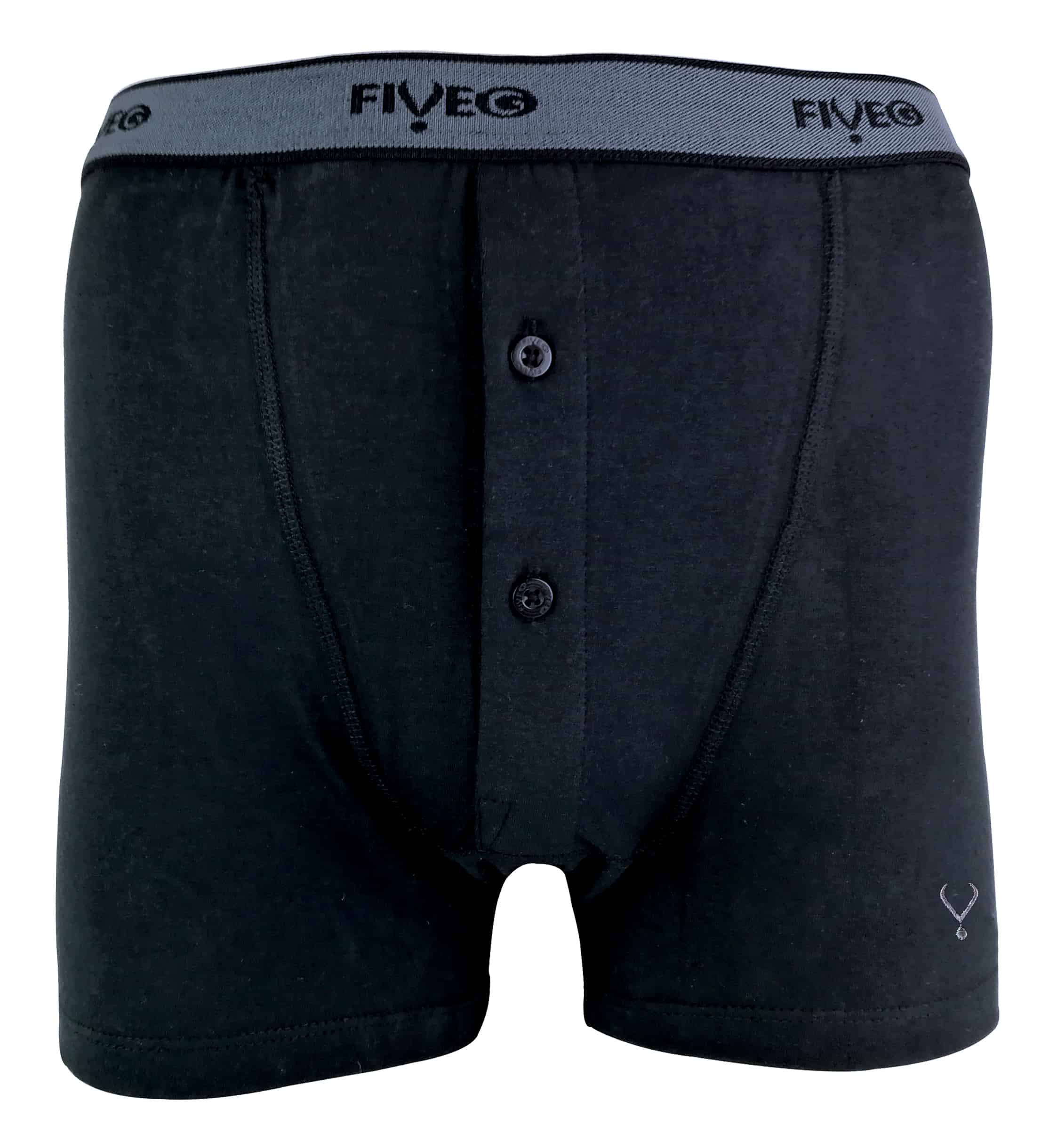 Fiveg 2 Pack Mens Breathable Button Fly Cotton Rich Underwear Boxershorts Sock Snob