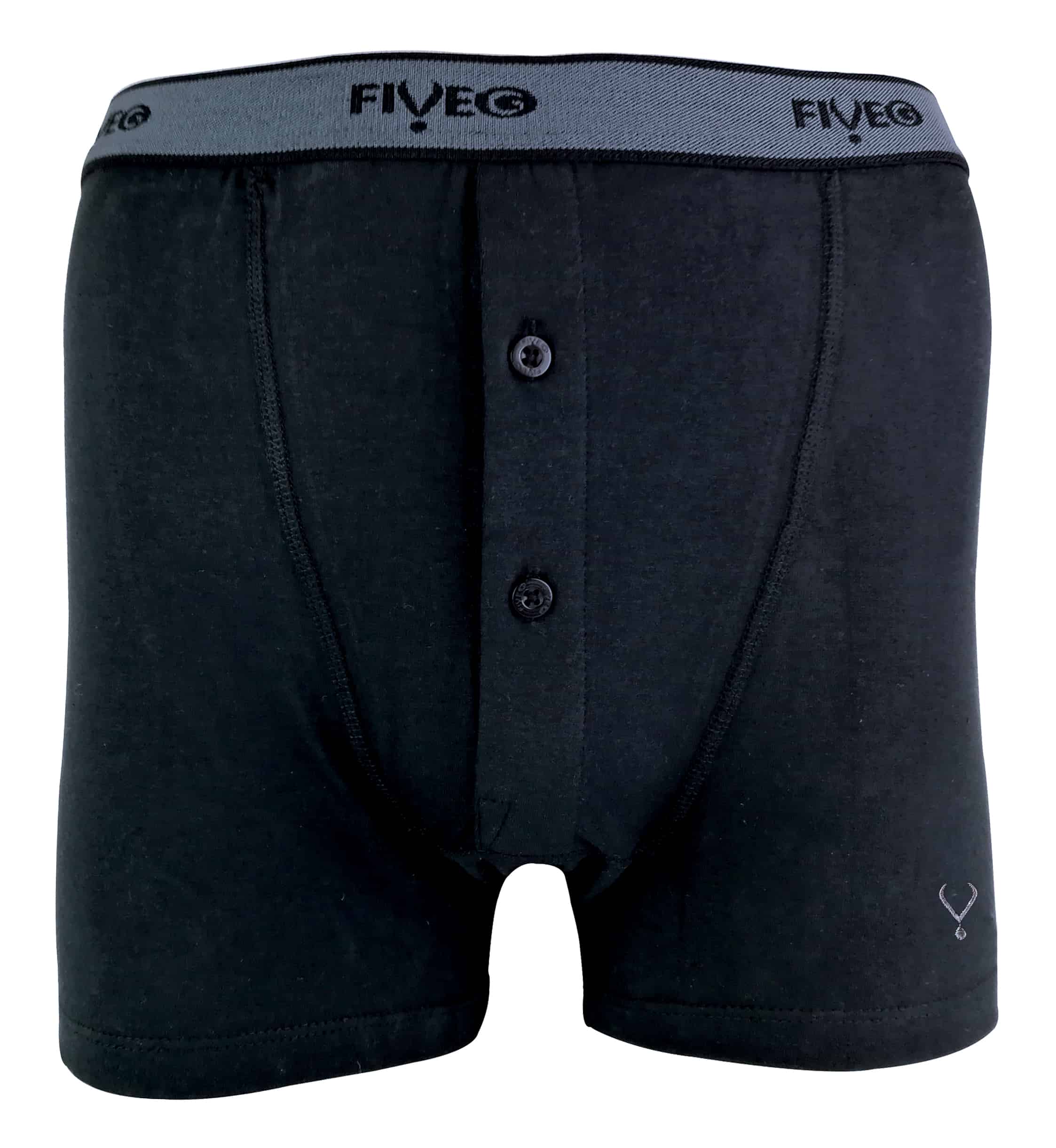 Fiveg 2 Pack Mens Breathable Button Fly Cotton Rich Underwear Boxershorts Sock Snob 