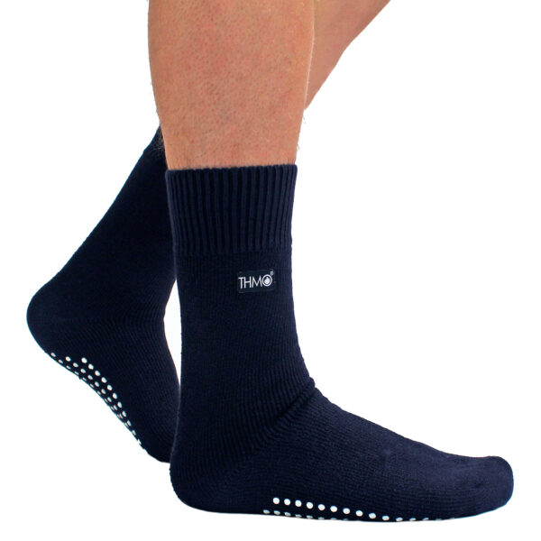 Mens Slipper Socks with Grippers by THMO with ABS