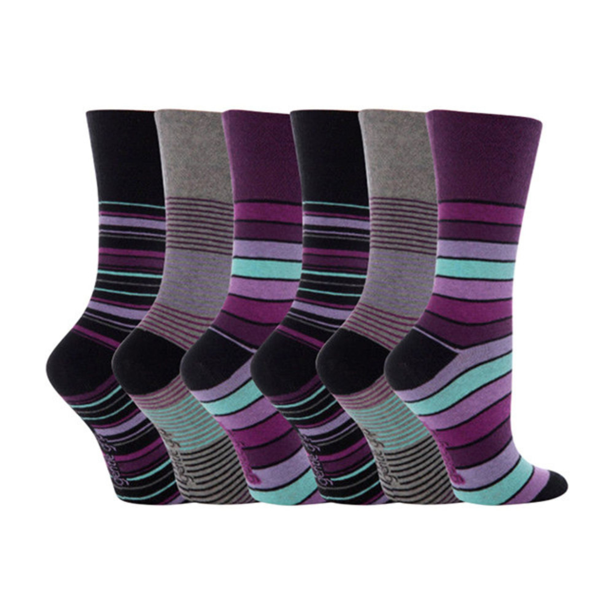 Ladies Soft top- Non elasticated Socks. ladies gentle grip socks