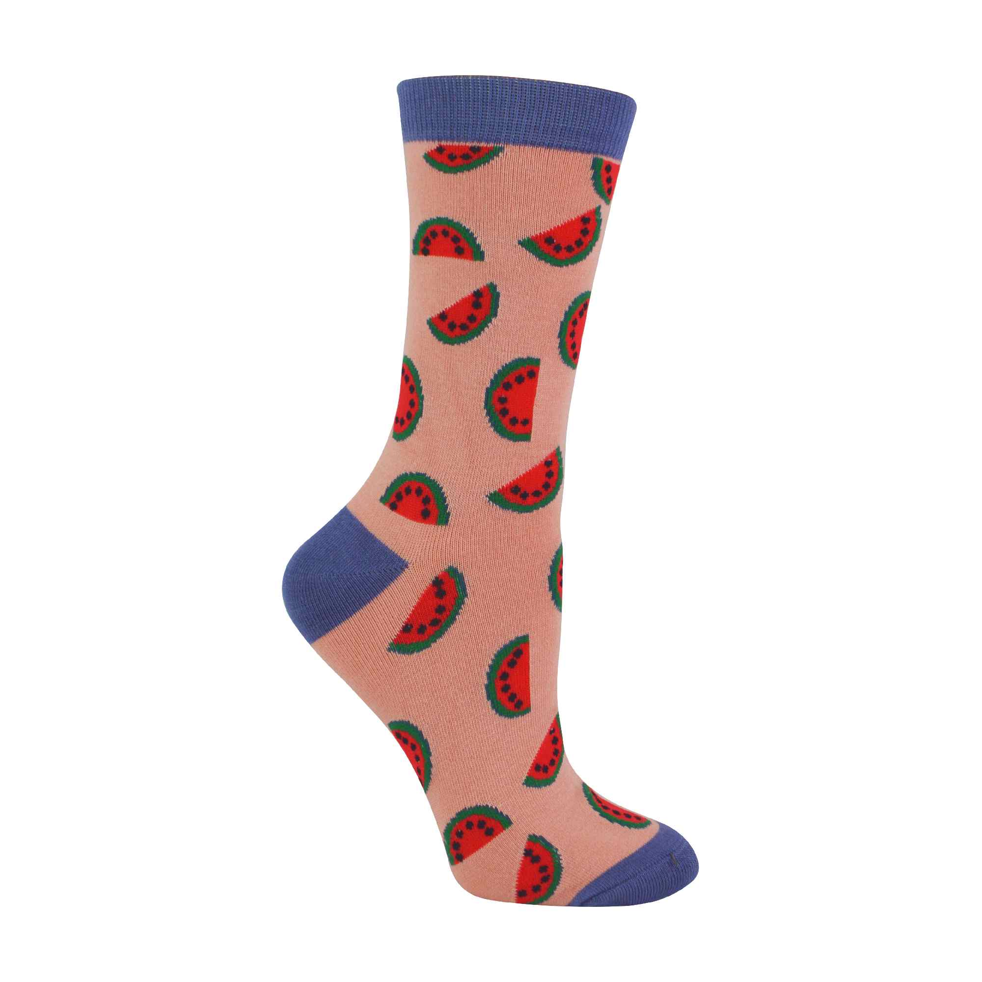 Ladies Watermelon Socks by Miss Sparrow | Bamboo Novelty Socks
